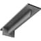 Ekena Millwork Heaton Hidden Support Steel Bracket w/ 8" Support Depth, Hammered Gray 3"W x 12"D x 2"H BKTM03X12X02HEHGY - alternate 1